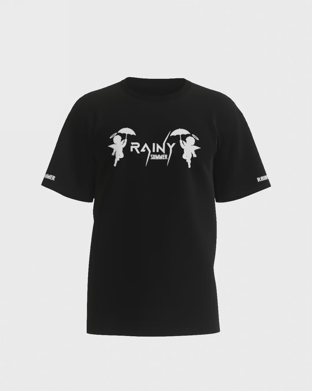 Black - Angel Tee – Rainysummerco